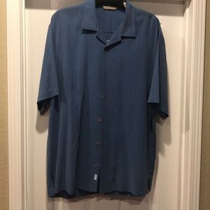 Tommy Bahama Shirt 100% silk button down Large